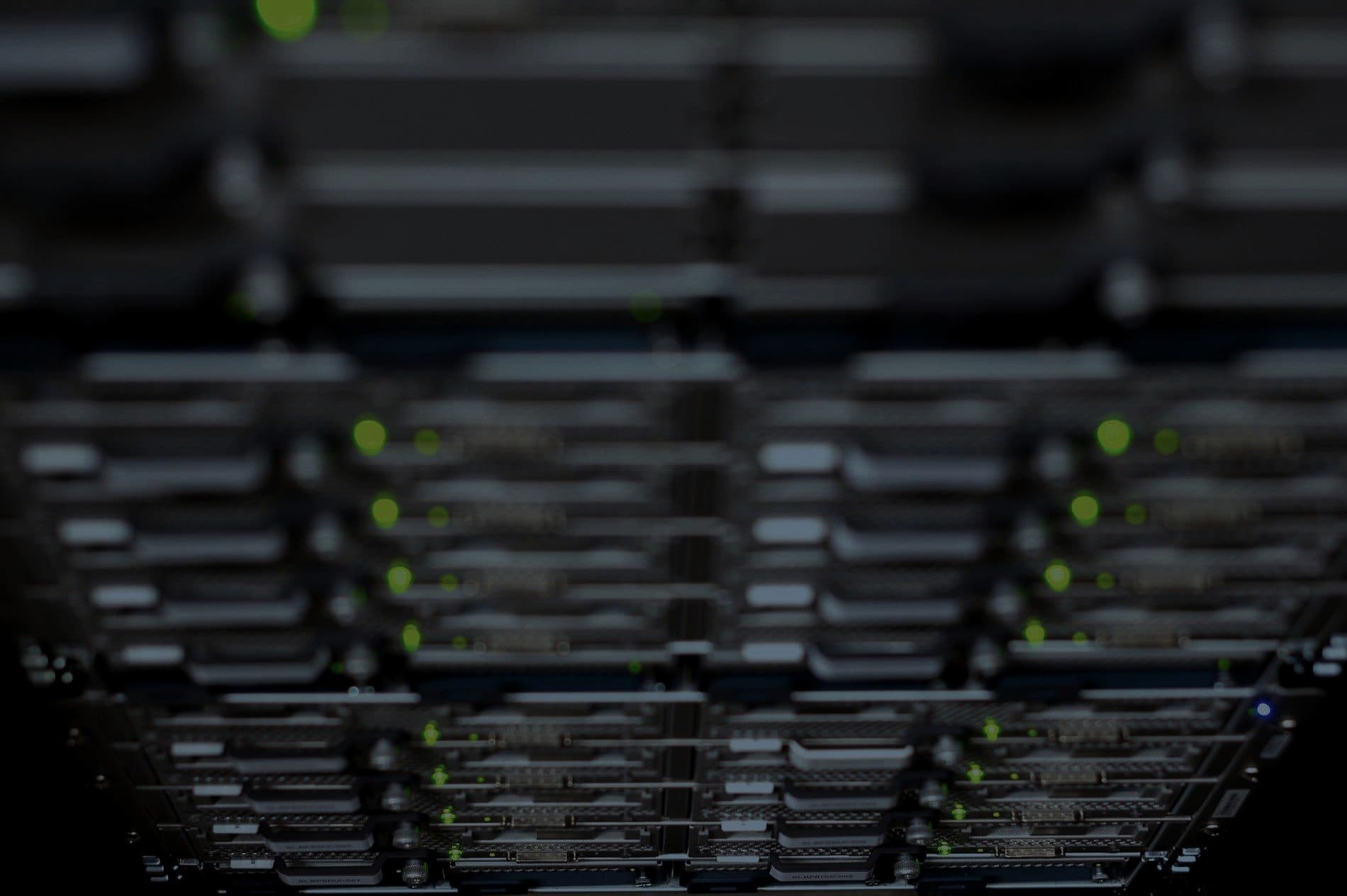 Rack-mounted network switches with status lights